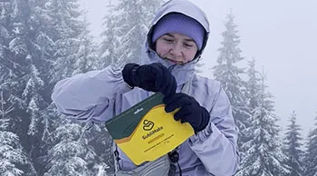 Їжа з собою SubliMate для зимових походів Картопляне пюре з горошком SubliMate як готова їжа з собою взимку