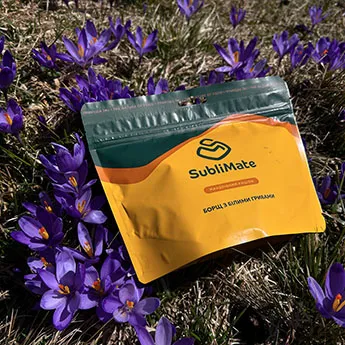 Сублімована їжа SubliMate для походу Борщ з білими грибами SubliMate як сублімована їжа для походів і подорожей
