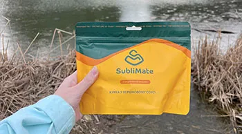 Їжа з собою SubliMate для подорожей Курка у вершковому соусі SubliMate як зручна їжа з собою для походів і мандрівок