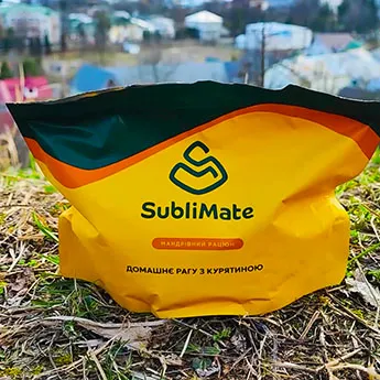 Сублімована їжа SubliMate для походу Домашнє рагу з курятиною SubliMate як сублімована їжа для походів