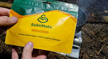 Сублімована їжа SubliMate для походу Веганський пудинг SubliMate як сублімована їжа для подорожей і відпочинку