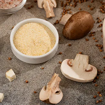 Гриби та крупа для готової страви SubliMate — гречаної каші з коренеплодами