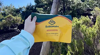 Паковання пасти Примавера SubliMate як готова їжа з собою для мандрівок